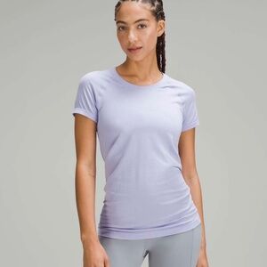 EUC Lululemon Swiftly Tech Short-Sleeve Shirt 2.0 *Lilac Size 12